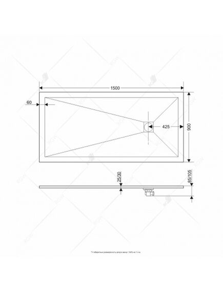 Купить Душевой поддон прямоугольный RGW ST-G (16152915-02) по цене 40197.24 руб., в Санкт-Петебруге в интернет магазине 100-Систем, а также дургие товары RGW из раздела Прямоугольные и Душевые поддоны