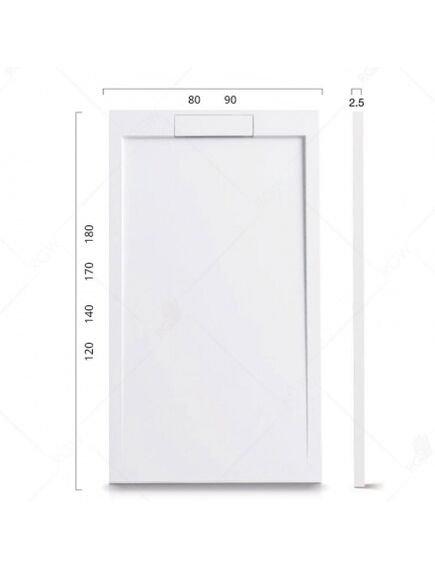 Купить Душевой поддон RGW STL-188W (14212914-01) по цене 45918.4 руб., в Санкт-Петебруге в интернет магазине 100-Систем, а также дургие товары RGW из раздела Прямоугольные и Душевые поддоны