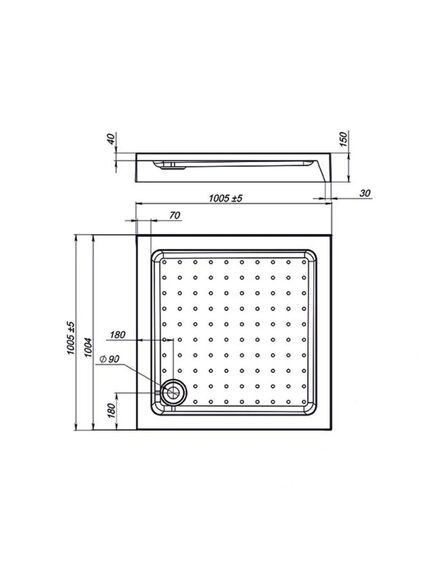 Купить Поддон для душа акриловый VST-3AS-1010, 1000*1000*150, , шт (vst-3as-1010) по цене 20339.5 руб., в Санкт-Петебруге в интернет магазине 100-Систем, а также дургие товары Vincea из раздела Квадратные и Душевые поддоны