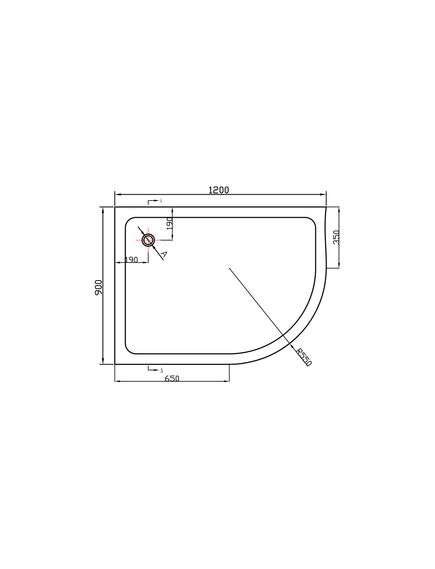 Купить Поддон для душа акриловый VST-2AJ-1290L, 1200*900*135, сифон Ф90 с гидрозатвором, , шт (vst-2aj-1290l) по цене 15798.5 руб., в Санкт-Петебруге в интернет магазине 100-Систем, а также дургие товары Vincea из раздела Нестандартные и Душевые поддоны
