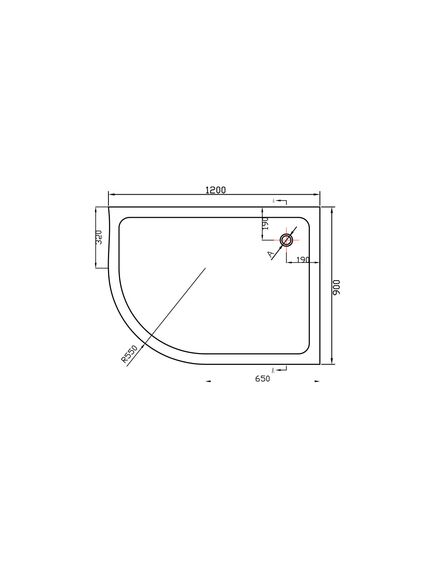 Купить Поддон для душа акриловый VST-2AJ-1290R, 1200*900*135, сифон Ф90 с гидрозатвором, , шт (vst-2aj-1290r) по цене 15798.5 руб., в Санкт-Петебруге в интернет магазине 100-Систем, а также дургие товары Vincea из раздела Нестандартные и Душевые поддоны