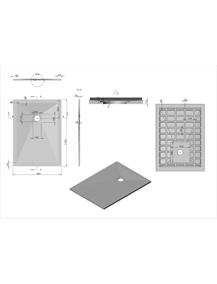 Купить Поддон для душа из искусственного камня  VST-4SR8011G, 1100*800*25, серый, , шт (vst-4sr8011g) по цене 21593.5 руб., в Санкт-Петебруге в интернет магазине 100-Систем, а также дургие товары Vincea из раздела Прямоугольные и Душевые поддоны
