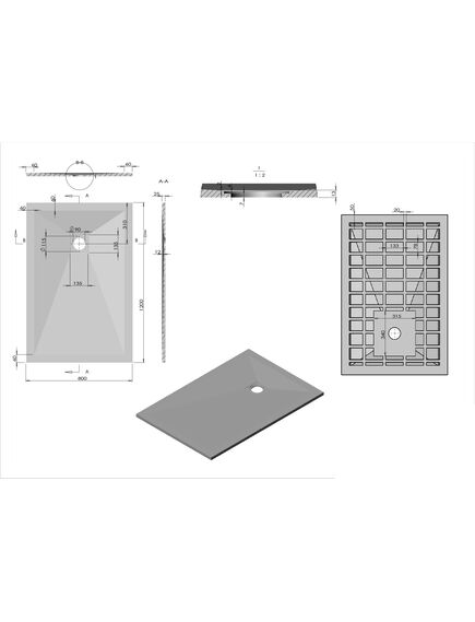 Купить Поддон для душа из искусственного камня  VST-4SR8012A, 1200*800*25, антрацит, , шт (vst-4sr8012a) по цене 24139.5 руб., в Санкт-Петебруге в интернет магазине 100-Систем, а также дургие товары Vincea из раздела Прямоугольные и Душевые поддоны