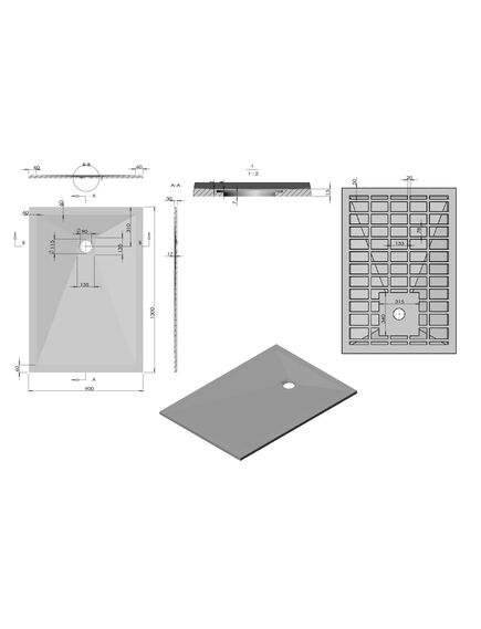 Купить Поддон для душа из искусственного камня VST-4SR9013G, 1300*900*30, серый, , шт (vst-4sr9013g) по цене 26723.5 руб., в Санкт-Петебруге в интернет магазине 100-Систем, а также дургие товары Vincea из раздела Прямоугольные и Душевые поддоны