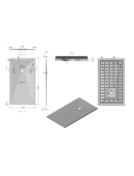 Купить Поддон для душа из искусственного камня VST-4SR9016A, 1600*900*30, антрацит, , шт (vst-4sr9016a) по цене 37183 руб., в Санкт-Петебруге в интернет магазине 100-Систем, а также дургие товары Vincea из раздела Прямоугольные и Душевые поддоны