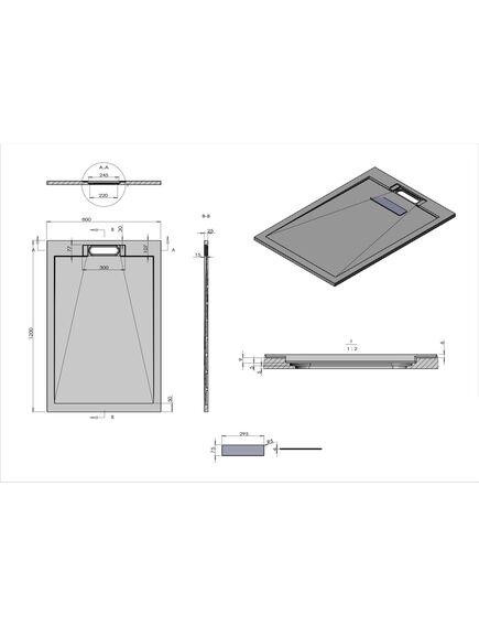 Купить Поддон для душа из искусственного камня VST-4SRL8012A,1200*800*25, антрацит, , шт (vst-4srl8012a) по цене 27797 руб., в Санкт-Петебруге в интернет магазине 100-Систем, а также дургие товары Vincea из раздела Прямоугольные и Душевые поддоны