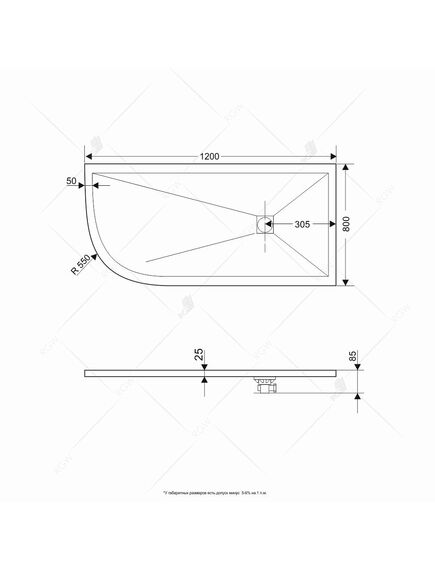 Купить Душевой поддон асимметричный RGW ST/AR-G (16154129-02r) по цене 30034.91 руб., в Санкт-Петебруге в интернет магазине 100-Систем, а также дургие товары RGW из раздела Нестандартные и Душевые поддоны