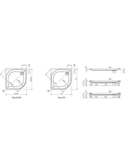Купить Поддон Ravak Elipso 80 PAN 80х80 (a224401410) по цене 38487 руб., в Санкт-Петебруге в интернет магазине 100-Систем, а также дургие товары RAVAK из раздела Сегмент (четверть круга) и Душевые поддоны