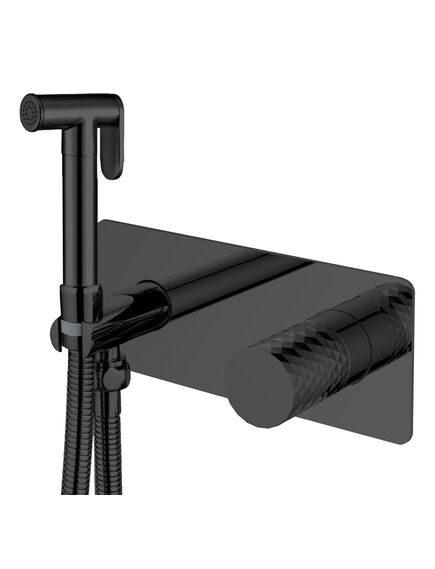 Купить Смеситель гигиенический STICK BLACK DIAMOND BLACK (127-bb) по цене 32720 руб., в Санкт-Петебруге в интернет магазине 100-Систем, а также дургие товары BOHEME из раздела Гигиенический душ со смесителем и Гигиенический душ