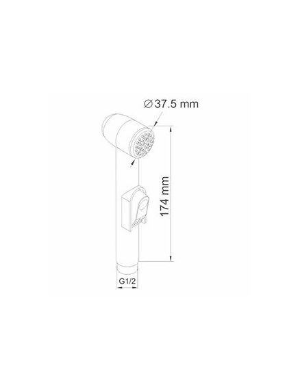 Купить A043 Гигиеническая лейка  (a043) по цене 2130 руб., в Санкт-Петебруге в интернет магазине 100-Систем, а также дургие товары WasserKRAFT из раздела Гигиенические лейки и Гигиенический душ