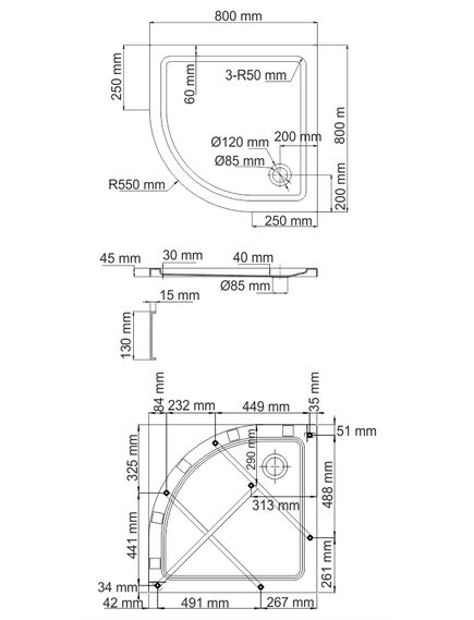 Купить Isen 26T00 Душевой поддон (26t00) по цене 29800 руб., в Санкт-Петебруге в интернет магазине 100-Систем, а также дургие товары WasserKRAFT из раздела Сегмент (четверть круга) и Душевые поддоны