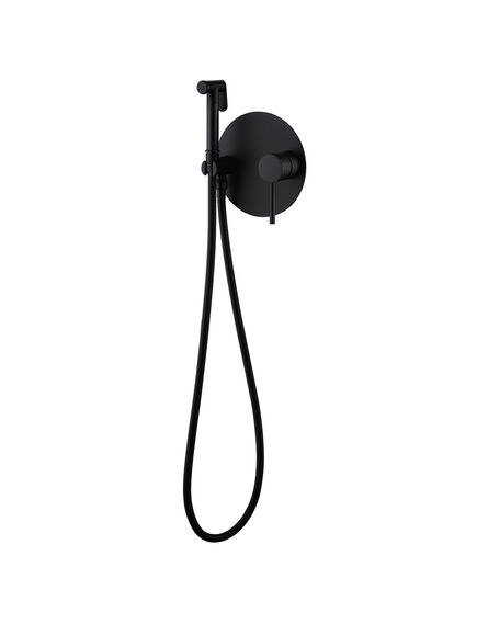 Купить Смеситель ABBER Emotion AF8826B с гигиеническим душем, черный матовый (af8826b) по цене 18800 руб., в Санкт-Петебруге в интернет магазине 100-Систем, а также дургие товары ABBER из раздела Гигиенический душ со смесителем и Гигиенический душ