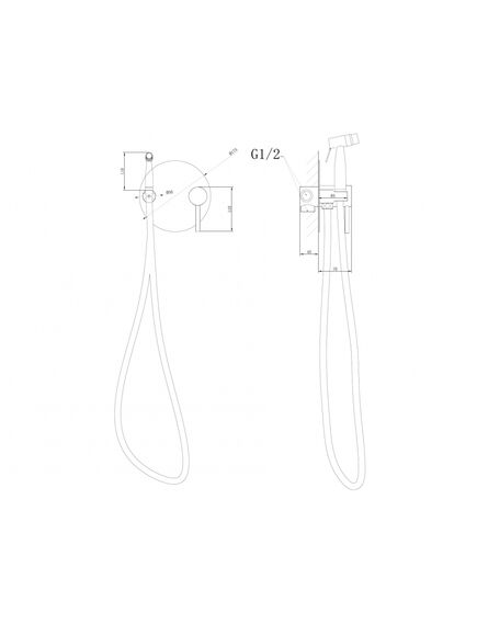 Купить Смеситель ABBER Emotion AF8826B с гигиеническим душем, черный матовый (af8826b) по цене 18800 руб., в Санкт-Петебруге в интернет магазине 100-Систем, а также дургие товары ABBER из раздела Гигиенический душ со смесителем и Гигиенический душ