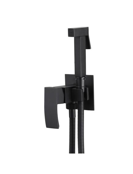 Купить Смеситель ABBER Wasserfall AF8625B с гигиеническим душем, черный матовый (af8625b) по цене 16600 руб., в Санкт-Петебруге в интернет магазине 100-Систем, а также дургие товары ABBER из раздела Гигиенический душ со смесителем и Гигиенический душ