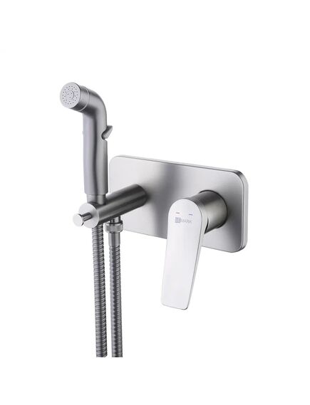 Купить Смеситель Lemark Bronx LM3720GM с гигиеническим душем, встраиваемый (lm3720gm) по цене 23900 руб., в Санкт-Петебруге в интернет магазине 100-Систем, а также дургие товары LEMARK из раздела Гигиенический душ со смесителем и Гигиенический душ