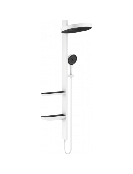 Купить Душевой гарнитур Hansgrohe Rainfinity 26842700 Белый матовый (26842700) по цене 300501.55 руб., в Санкт-Петебруге в интернет магазине 100-Систем, а также дургие товары HANSGROHE из раздела Душевые гарнитуры и Душевые стойки, системы, панели, гарнитуры