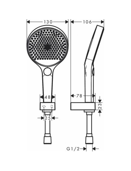 Купить Душевой набор Hansgrohe Rainfinity 26852000 Хром Черный (26852000) по цене 28298.85 руб., в Санкт-Петебруге в интернет магазине 100-Систем, а также дургие товары HANSGROHE из раздела Душевые гарнитуры и Душевые стойки, системы, панели, гарнитуры