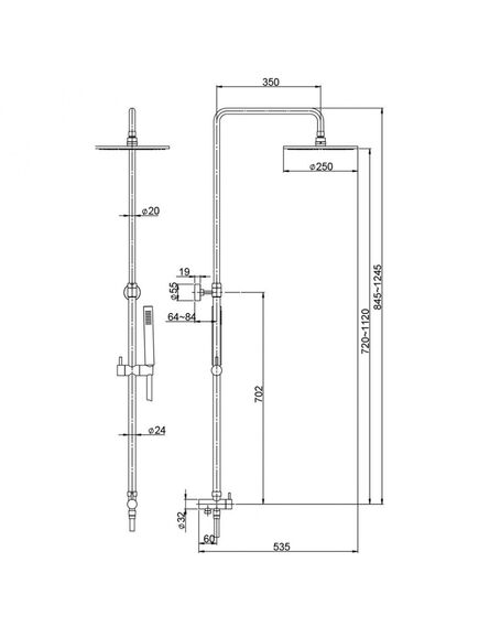 Купить Душевая система Paini Rst1 (50cr191art5p3) по цене 43230 руб., в Санкт-Петебруге в интернет магазине 100-Систем, а также дургие товары Paini из раздела Душевые гарнитуры и Душевые стойки, системы, панели, гарнитуры