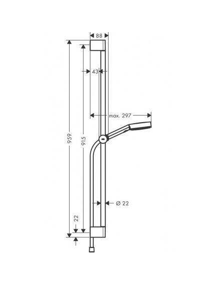 Купить Душевой гарнитур Hansgrohe Pulsify Select Relaxation 24170700 Белый матовый (24170700) по цене 35058.49 руб., в Санкт-Петебруге в интернет магазине 100-Систем, а также дургие товары HANSGROHE из раздела Душевые гарнитуры и Душевые стойки, системы, панели, гарнитуры