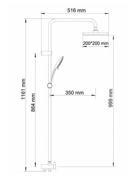 Купить Душевая система WasserKRAFT A017 Хром (a017) по цене 23460 руб., в Санкт-Петебруге в интернет магазине 100-Систем, а также дургие товары WasserKRAFT из раздела Душевые гарнитуры и Душевые стойки, системы, панели, гарнитуры