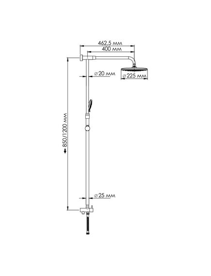 Купить Душевая система WasserKRAFT A066 Хром (a066) по цене 21490 руб., в Санкт-Петебруге в интернет магазине 100-Систем, а также дургие товары WasserKRAFT из раздела Душевые гарнитуры и Душевые стойки, системы, панели, гарнитуры
