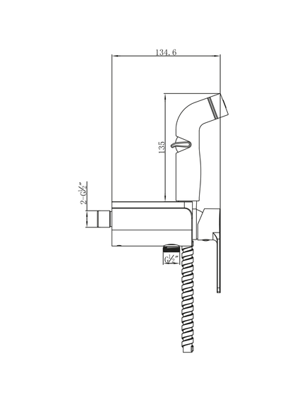 Купить Смеситель Lemark Solo LM7168CW с гигиеническим душем, настенный (lm7168cw) по цене 11070 руб., в Санкт-Петебруге в интернет магазине 100-Систем, а также дургие товары LEMARK из раздела Гигиенический душ со смесителем и Гигиенический душ