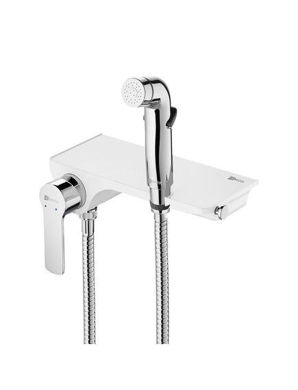 Купить Смеситель Lemark Solo LM7168CW с гигиеническим душем, настенный (lm7168cw) по цене 11070 руб., в Санкт-Петебруге в интернет магазине 100-Систем, а также дургие товары LEMARK из раздела Гигиенический душ со смесителем и Гигиенический душ