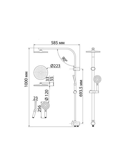 Купить Душевая система Iddis Swipe SWI3F97i76 Хром (swi3f97i76) по цене 15890 руб., в Санкт-Петебруге в интернет магазине 100-Систем, а также дургие товары IDDIS из раздела Душевые гарнитуры и Душевые стойки, системы, панели, гарнитуры
