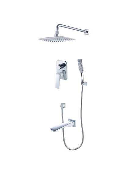 Купить Смеситель Lemark Allegro LM5922CW для ванны и душа, встраиваемый (lm5922cw) по цене 20160 руб., в Санкт-Петебруге в интернет магазине 100-Систем, а также дургие товары LEMARK из раздела Душевые комплекты встраиваемого монтажа и Душевые комплекты встраиваемого монтажа