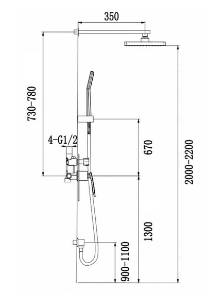 Купить Душевая система Timo Helmi SX-4069/00-16SM скрытого монтажа, хром-белый (sx-4069/00-16sm) по цене 38595 руб., в Санкт-Петебруге в интернет магазине 100-Систем, а также дургие товары TIMO из раздела Душевые комплекты встраиваемого монтажа и Душевые комплекты встраиваемого монтажа