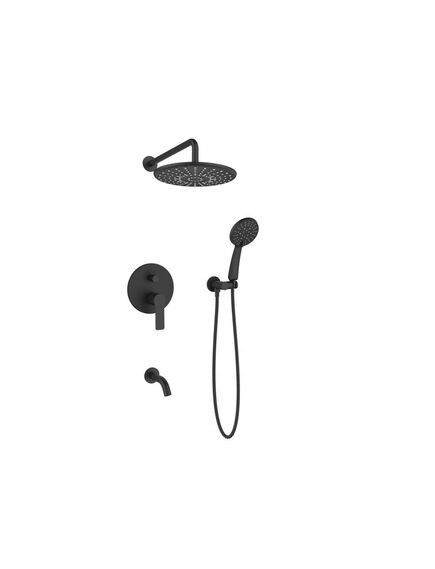 Купить Душевая система скрытого монтажа, арт. Set_7in1, ESKO Black (7in1 sb) по цене 26990 руб., в Санкт-Петебруге в интернет магазине 100-Систем, а также дургие товары ESKO из раздела Душевые комплекты встраиваемого монтажа и Душевые комплекты встраиваемого монтажа