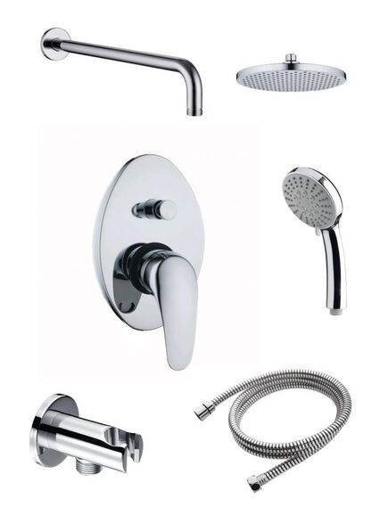 Купить Душевая система скрытого монтажа, арт. Set_6in1, ESKO (set_6in1) по цене 17990 руб., в Санкт-Петебруге в интернет магазине 100-Систем, а также дургие товары ESKO из раздела Душевые комплекты встраиваемого монтажа и Душевые комплекты встраиваемого монтажа