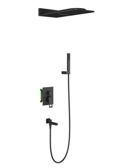 Купить Душевая система Timo Briana SX-7119/03SM скрытого монтажа, черная (sx-7119/03sm) по цене 135806 руб., в Санкт-Петебруге в интернет магазине 100-Систем, а также дургие товары TIMO из раздела Душевые комплекты встраиваемого монтажа и Душевые комплекты встраиваемого монтажа
