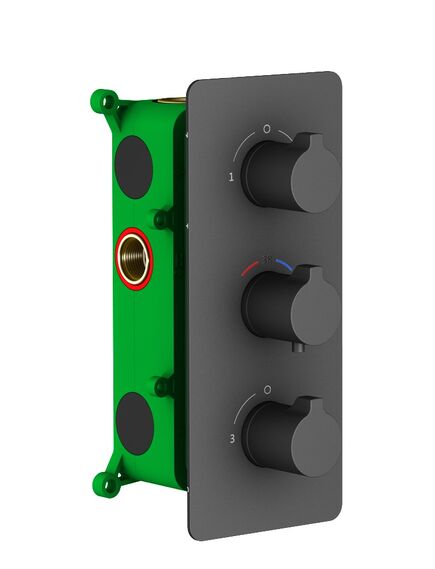 Купить Душевая система Timo Petruma SX-5149/03SM черная, термостат (sx-5149/03sm) по цене 105489 руб., в Санкт-Петебруге в интернет магазине 100-Систем, а также дургие товары TIMO из раздела Душевые комплекты встраиваемого монтажа и Душевые комплекты встраиваемого монтажа