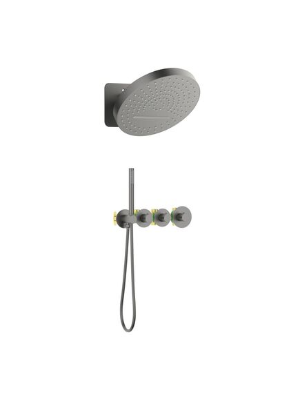 Купить Душевая система Timo Saona SX-2329/18SM скрытого монтажа с термостатом, черное золото (sx-2329/18sm) по цене 122033 руб., в Санкт-Петебруге в интернет магазине 100-Систем, а также дургие товары TIMO из раздела Душевые комплекты встраиваемого монтажа и Душевые комплекты встраиваемого монтажа