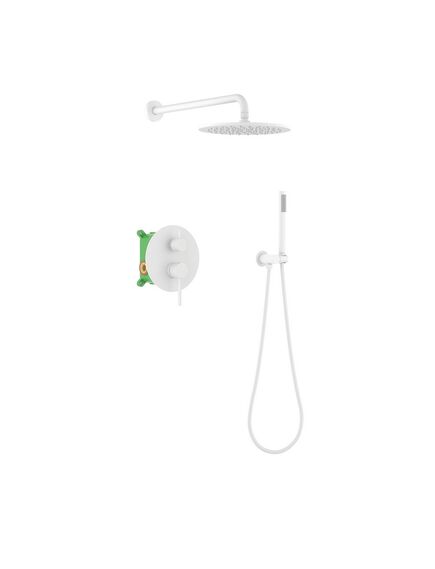 Купить Душевая система Timo Saona SX-2369/16SM скрытого монтажа, белый матовый (sx-2369/16sm) по цене 46054 руб., в Санкт-Петебруге в интернет магазине 100-Систем, а также дургие товары TIMO из раздела Душевые комплекты встраиваемого монтажа и Душевые комплекты встраиваемого монтажа