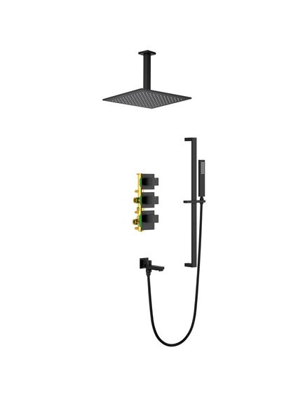 Купить Душевая система Timo Selene SX-2239/03SM скрытого монтажа с термостатом, черная матовая (sx-2239/03sm) по цене 117578 руб., в Санкт-Петебруге в интернет магазине 100-Систем, а также дургие товары TIMO из раздела Душевые комплекты встраиваемого монтажа и Душевые комплекты встраиваемого монтажа