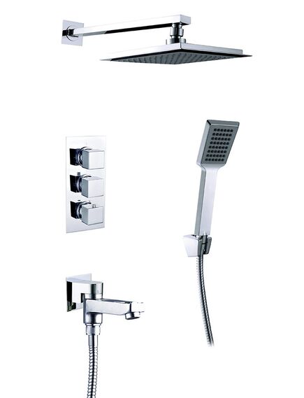 Купить Душевая система Timo Tetra-Thermo SX-0199/00 chrome (sx-0199/00sm) по цене 66894 руб., в Санкт-Петебруге в интернет магазине 100-Систем, а также дургие товары TIMO из раздела Душевые комплекты встраиваемого монтажа и Душевые комплекты встраиваемого монтажа