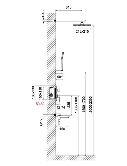Купить Душевая система Timo Selene SX-3069/17SM скрытого монтажа, золото матовое (sx-3069/17sm) по цене 65958 руб., в Санкт-Петебруге в интернет магазине 100-Систем, а также дургие товары TIMO из раздела Душевые комплекты встраиваемого монтажа и Душевые комплекты встраиваемого монтажа
