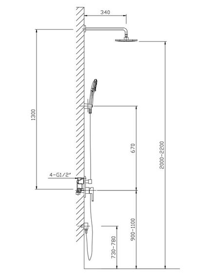 Купить Душевая система Timo Selene SX-2069/00 SM1113 (sx-2069/00sm (1113)) по цене 39879 руб., в Санкт-Петебруге в интернет магазине 100-Систем, а также дургие товары TIMO из раздела Душевые комплекты встраиваемого монтажа и Душевые комплекты встраиваемого монтажа