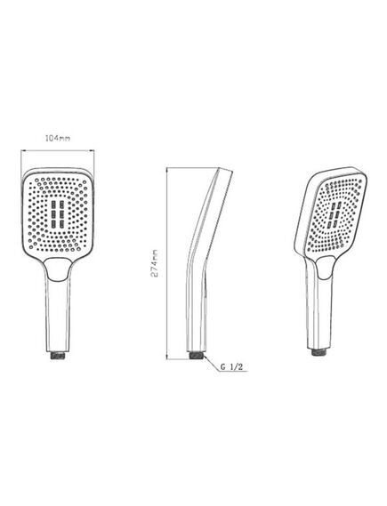 Купить Ручной душ с шлангом VSHN-41HBG, золото, , шт (vshn-41hbg) по цене 4275 руб., в Санкт-Петебруге в интернет магазине 100-Систем, а также дургие товары Vincea из раздела Душевые гарнитуры и Душевые стойки, системы, панели, гарнитуры
