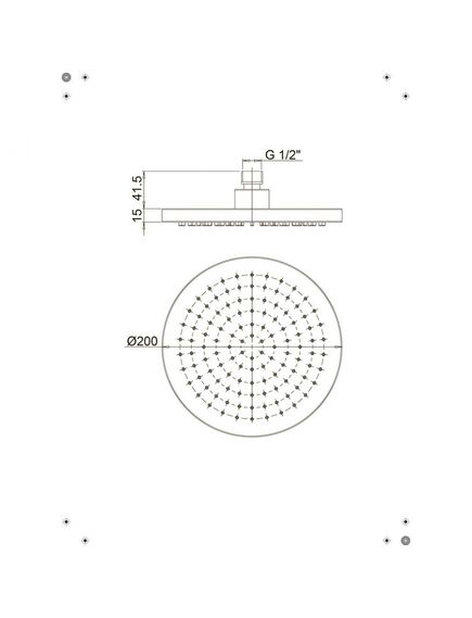 Купить Верхний душ Paini 200 мм, круглый (50cr759tcare20e) по цене 4320 руб., в Санкт-Петебруге в интернет магазине 100-Систем, а также дургие товары Paini из раздела Верхний душ и Комплектующие для встраиваемых систем