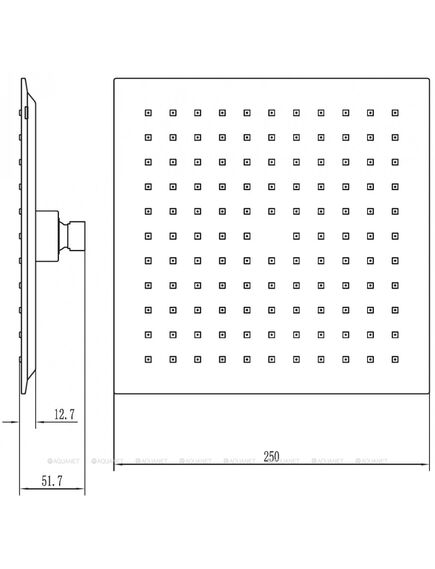 Купить Верхний душ Aquanet Static AF330-84-S250B (00261826) по цене 4160 руб., в Санкт-Петебруге в интернет магазине 100-Систем, а также дургие товары AQUANET из раздела Верхний душ и Комплектующие для встраиваемых систем