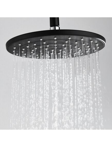 Купить Душевая насадка WasserKRAFT A077 чёрная. покрытие Soft-touch (a077) по цене 5170 руб., в Санкт-Петебруге в интернет магазине 100-Систем, а также дургие товары WasserKRAFT из раздела Верхний душ и Комплектующие для встраиваемых систем