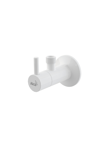 Купить ALCA PLAST Угловой вентиль с фильтром 1/2" × 3/8", круглый, белый арт.ARV001B (arv001b) по цене 7039 руб., в Санкт-Петебруге в интернет магазине 100-Систем, а также дургие товары AlcaPlast из раздела Запорные вентили и Комплектующие для встраиваемых систем
