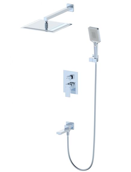 Купить Душевая система встраиваемая WONZON & WOGHAND CUBE, Хром (WW-88939016-CR) (ww-88939016-cr) по цене 52445 руб., в Санкт-Петебруге в интернет магазине 100-Систем, а также дургие товары WONZON & WOGHAND из раздела Душевые комплекты встраиваемого монтажа и Душевые комплекты встраиваемого монтажа