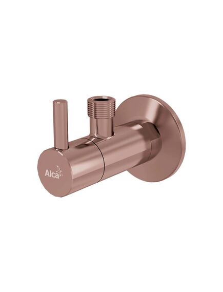 Купить ARV001-RG-B Угловой вентиль с фильтром 1/2"×3/8", RED GOLD-крацованный мат (arv001-rg-b) по цене 11292 руб., в Санкт-Петебруге в интернет магазине 100-Систем, а также дургие товары AlcaPlast из раздела Запорные вентили и Комплектующие для встраиваемых систем