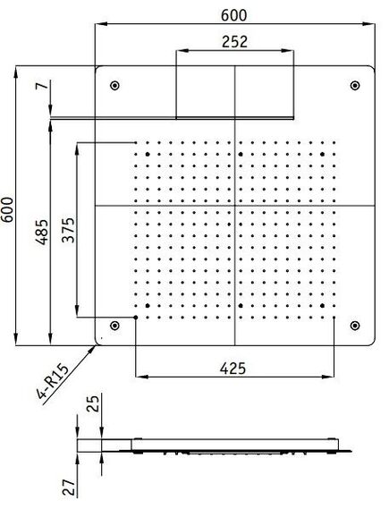 Купить Верхний душ RGW Shower Panels SP-74 21140274-01 Хром (21140274-01) по цене 75738.08 руб., в Санкт-Петебруге в интернет магазине 100-Систем, а также дургие товары RGW из раздела Верхний душ и Комплектующие для встраиваемых систем