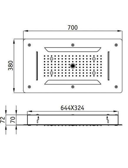Купить Верхний душ RGW Shower Panels SP-71 21140271-01 Хром (21140271-01) по цене 109589.04 руб., в Санкт-Петебруге в интернет магазине 100-Систем, а также дургие товары RGW из раздела Верхний душ и Комплектующие для встраиваемых систем