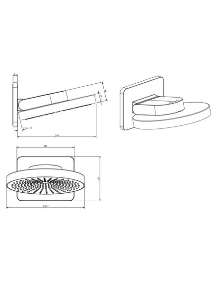 Купить Верхний душ Inspire VSHD-3I1CGM, вороненая сталь, , шт (vshd-3i1cgm) по цене 23626.5 руб., в Санкт-Петебруге в интернет магазине 100-Систем, а также дургие товары Vincea из раздела Верхний душ и Комплектующие для встраиваемых систем